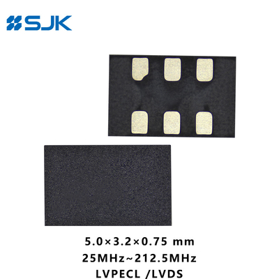SMD 5032 Программируемый MEMS LVDSL дифференциальный осциллятор с поддержкой 6Pads 1-220MHz 2.25-3.63V